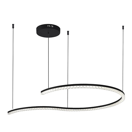 Светильник подвесной ST-Luce черный/прозрачный LED 1*65W 4000K SL1018.403.01 - фото