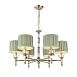 Люстра подвесная ST-Luce Никель/Оливковый E14 6*40W SL1121.103.06 - фото