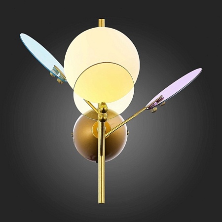 Светильник настенный Золотистый/Разноцветный G9 LED 1*5W SLE2502-201-01 - фото