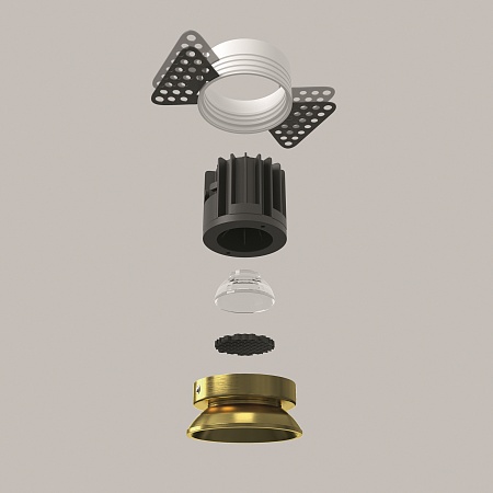 Встраиваемый светильник Technical Round DL058-7W3K-TRS-BS - фото