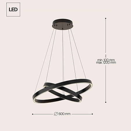 Подвесной светильник Maytoni Rim MOD058PL-L55B3K - фото