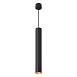 Светильник потолочный Feron ML1018 Barrel levitation на подвесе MR11 35W 230V, черный + золото 40*250 - фото