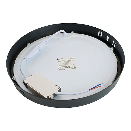 Светодиодный светильник Feron AL504 накладной 24W 4000K черный - фото