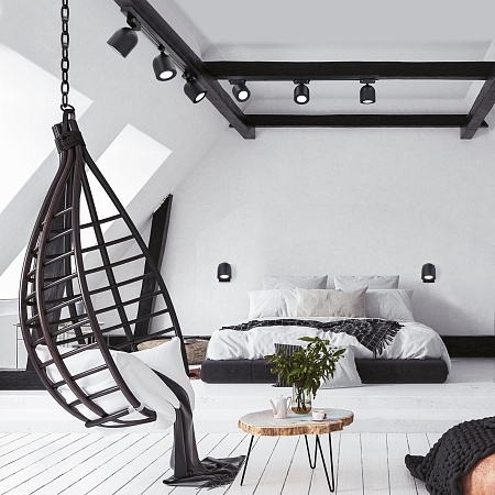 Трековый светильник для однофазного шинопровода Ogma GU10 черный MRL 1005 Elektrostandard - фото