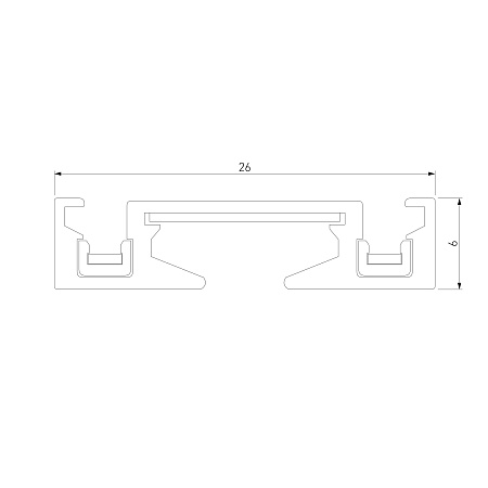 Шинопровод накладной (2м) Flat Magnetic 85129/00 Elektrostandard - фото