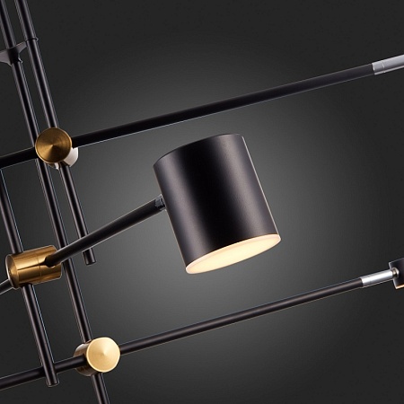 Светильник потолочный ST-Luce Черный, Латунь/Черный LED 6*5W 3000K SL1604.432.06 - фото