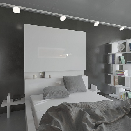 Трековый светодиодный светильник для однофазного шинопровода Pila Белый 12W 4200K 85078/01 Elektrostandard - фото