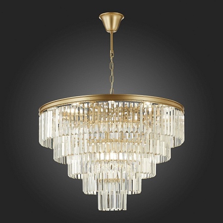 Люстра подвесная ST-Luce шампань/прозрачный E14 15*40W SL1624.203.15 - фото