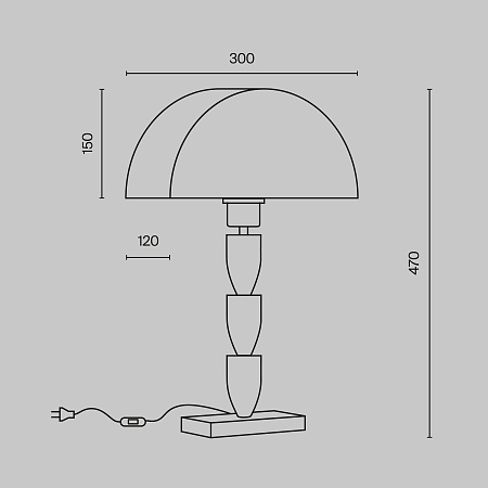 Настольный светильник Maytoni Prima Z034TL-01BZ - фото