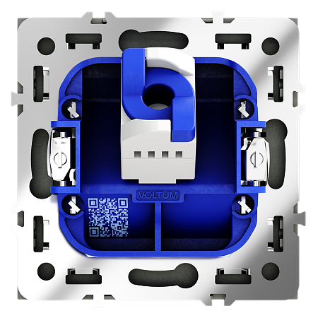 Розетка компьютерная встраиваемая VOLTUM S70 RJ45 кат.6, (титан)