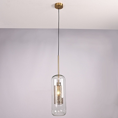 Подвесной Светильник Catch F Cylinder Brass D15 Imperiumloft 186719-26 - фото