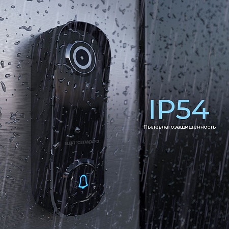 76106/00 видеозвонок Умный дом черный с питанием от сети 76106/00 Elektrostandard - фото