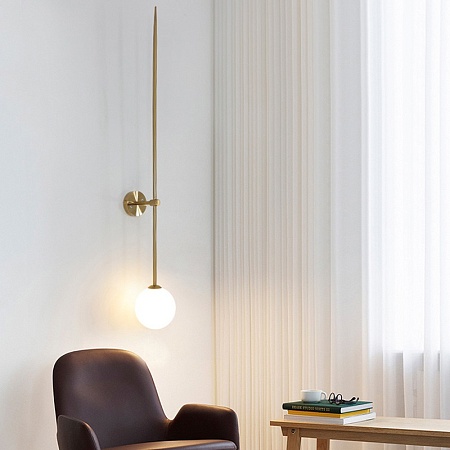 Настенный Светильник Lines Ball 200 Black Imperiumloft 178056-26 - фото