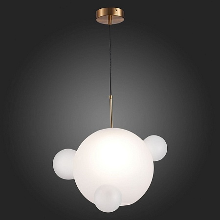 Светильник подвесной ST-Luce Латунь/Белый E27 1*60W SL1133.503.01 - фото