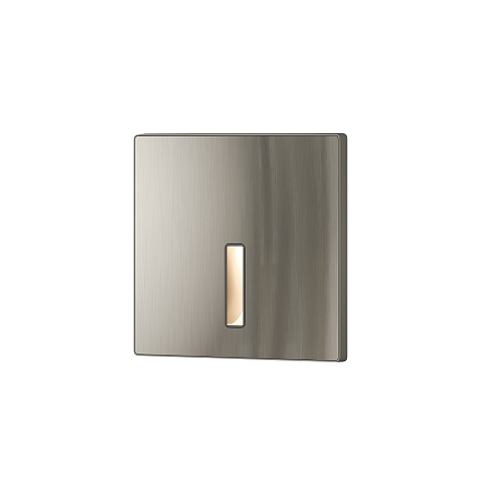 DK1030-NI Светильник встраиваемый в стену, IP 20, LED 3000K, 3 Вт, никель, алюминий - фото