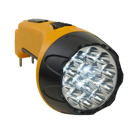 Фонарь аккумуляторный, 15 LED DC (свинцово-кислотная батарея), желтый, TH2295 (TH93C) - фото