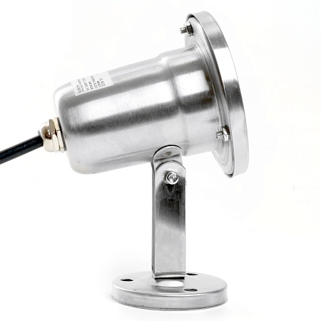 Светодиодный прожектор подводный Feron LL-822, 3W, AC/DC24V, низковольтный, 2700K, металлик, 80*80*130mm, IP68 - фото