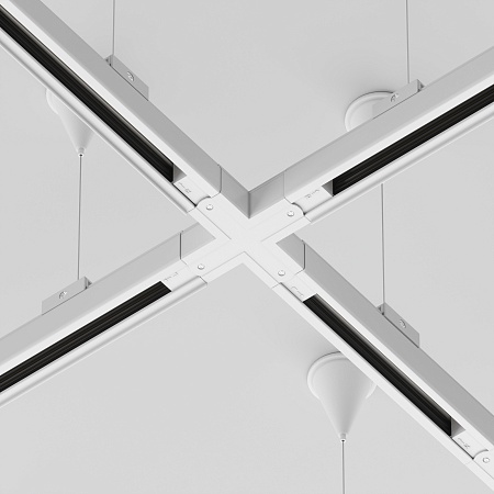 Коннектор Х-образный Trinity белый - фото