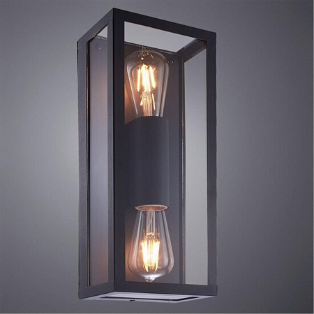 Уличный настенный светильник Arte Lamp BELFAST A4569AL-2BK - фото