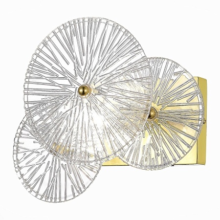 Бра ST-Luce Золотистый/Прозрачный E14 1*40W SL1657.201.01 - фото