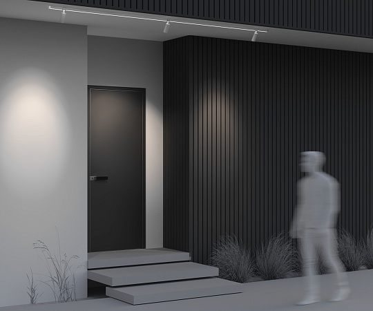 Уличный трековый светильник Outdoor O-TR01-1-S-16WW3K - фото