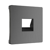 Накладка для телефонной розетки RJ11 графит рифленый WL04-RJ-11-CP