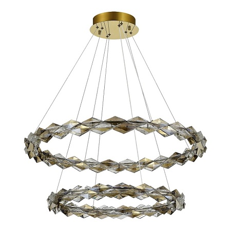 Люстра подвесная ST-Luce Золотистый/Прозрачный,Янтарный LED 1*45W 3000K SL6009.203.02 - фото