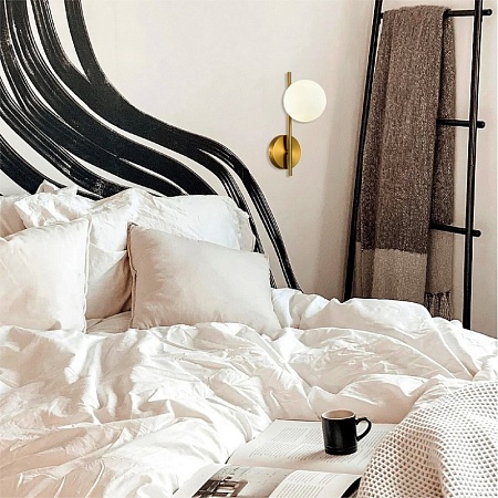 Светильник настенный Латунь/Белый G9 LED 1*5W 4000K SLE1193-301-01 - фото