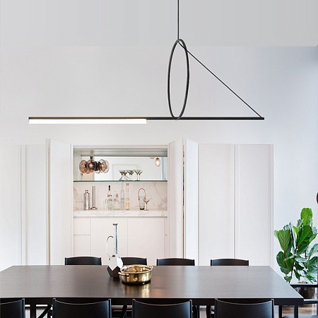 Подвесной Светильник Suspension Cercle Et Trait – Graphite Satine L120 Imperiumloft 144225-22 - фото