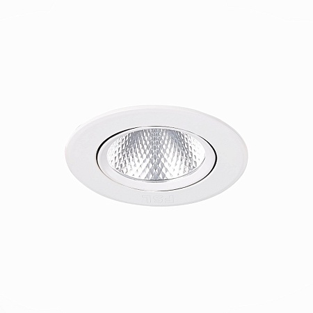 Св-к встр. Белый LED 1*6W 3000K 480Lm Ra80 24° IP20 D86xH50 220-240V ST211.538.06.24 - фото