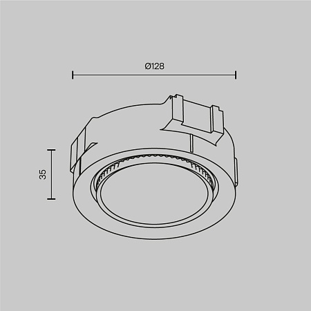 Встраиваемый светильник Technical Intro DL019-GX53-B - фото