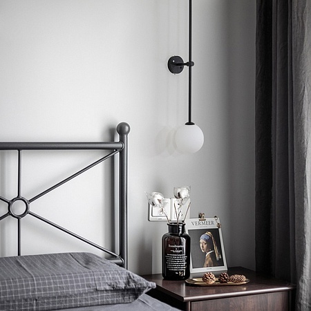 Настенный Светильник Lines Ball 150 Black Imperiumloft 178055-26 - фото