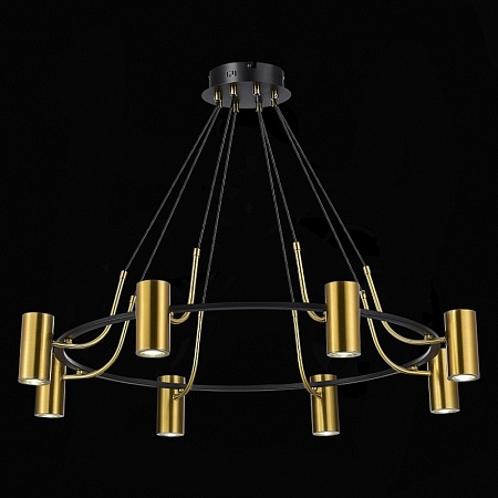 Светильник подвесной ST-Luce Черный, Латунь/Латунь GU10 8*5W 4000K SL1215.403.08 - фото