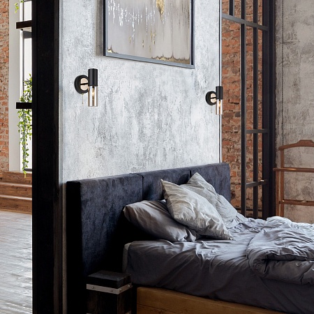 Настенный светильник Eurosvet 70125/1 черный - фото