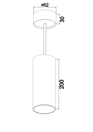 Подвесной светильник Technical FOCUS LED P071PL-L12W3K - фото