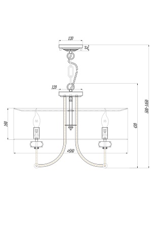 Подвесной светильник Maytoni Roma ARM006PL-06G - фото