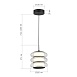 Светильник подвесной ST-Luce черный/прозрачный LED 1*16W 3000K SL6239.403.03 - фото