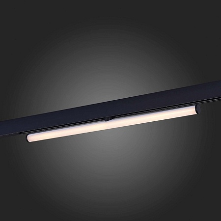 Магнитный трековый светильник Черный LED 1*10W 3000K 1 200Lm Ra>90 120° IP20 L604xW28xH ST803.436.10 - фото