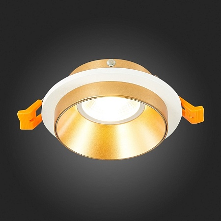 Св-к встр. Белый GU10 1*50W IP20 D92xH38 220V Без ламп ST206.258.01 - фото