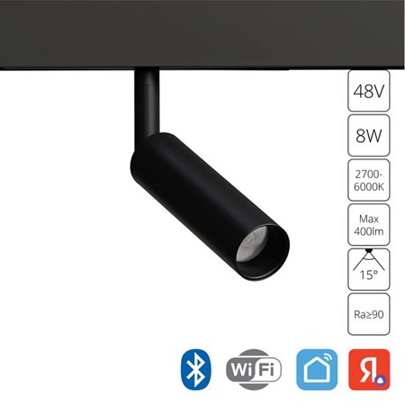 Магнитный трековый светильник Arte Lamp LINEA SMART A4690PL-1BK - фото