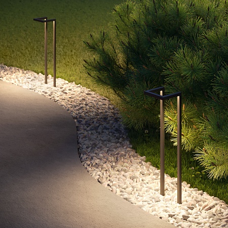 Светильник садово-парковый Stels 13W 4000K черный 35180/S Elektrostandard - фото