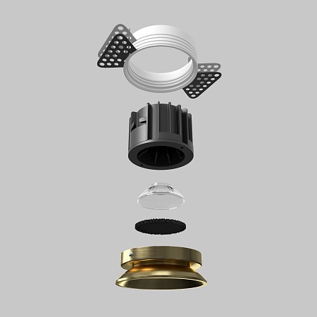 Встраиваемый светильник Technical Round DL058-12W3K-TRS-BS - фото