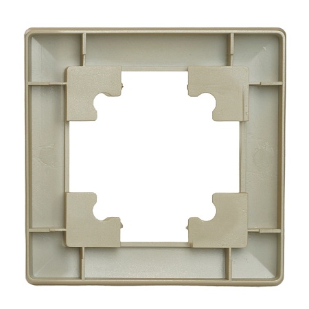 Рамка STEKKER, PFR00-7001-08 1-местная, пластик, серия Катрин, золото - фото