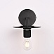 Бра Rh Utilitaire Knurled Disk Shade Sconce Black Imperiumloft 123281-22 - фото