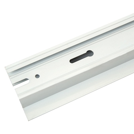 Шинопровод встраиваемый для трековых однофазных светильников, белый, 2м,  в наборе токоввод, заглушка, крепление, CAB1004 - фото