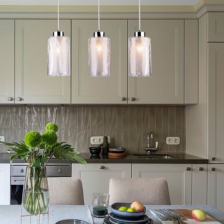 Подвесной акцентный светильник Eurosvet 50001/3 хром - фото