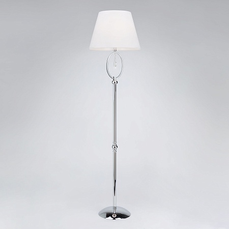 Напольный светильник Eurosvet 01056/1 хром/прозрачный хрусталь Strotskis - фото