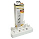 Удлинитель 3-местный c/з 3x1 мм2, 3 м, 250В, 10А, 2USB+1Type-C 2,4А, серия Home plus, белый STEKKER HM08-33-02 - фото