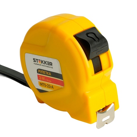 Рулетка, 3 м х 16 мм, II класс точности, пластик MTS-23-А - фото