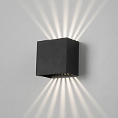 Светильник садово-парковый светодиодный с лучами Sole 35149/D черный Elektrostandard